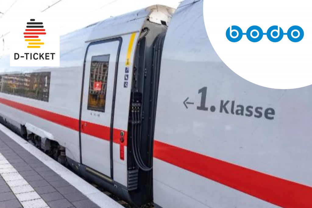 Deutschlandticket-Upgrade für die 1. Klasse Gültig in Baden-Württemberg – Jetzt bei bodo bestellbar